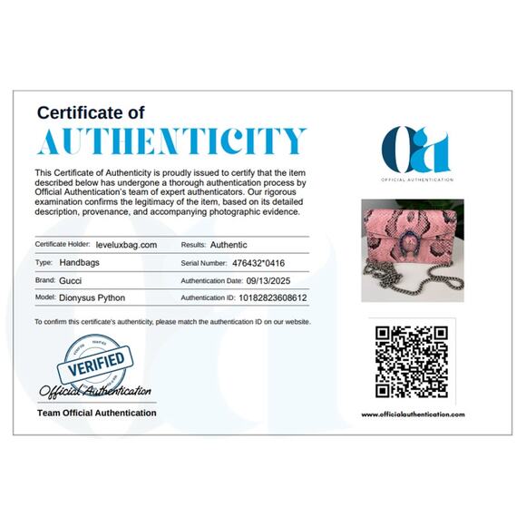 💎✨Authentic Gucci Dionysus Super Mini Python Bag - Picture 7 of 7